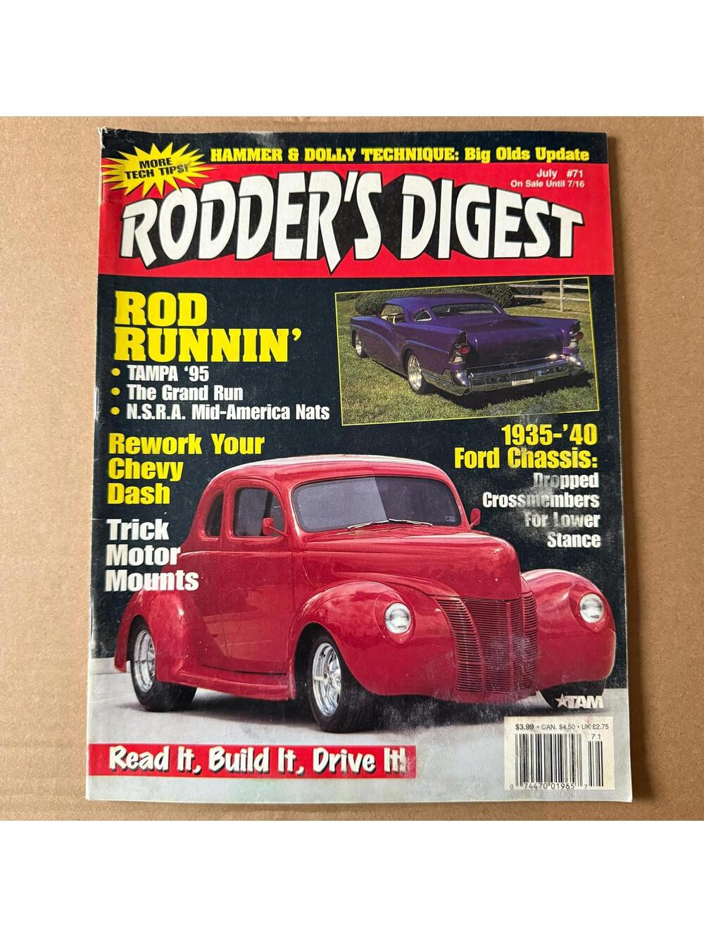 Vintage Hot Rodder Chevy Auto Magazine Custom Rodder B2